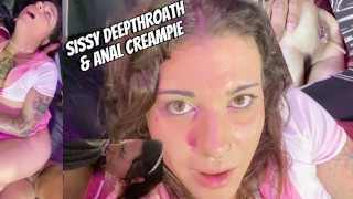 Femboy Sissy fa un deepthroath e un creampie anale BBC - Video completo su OF/EMMAINK13