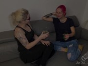 Preview 3 of Dildo representative visits me and my friend CurlyCate