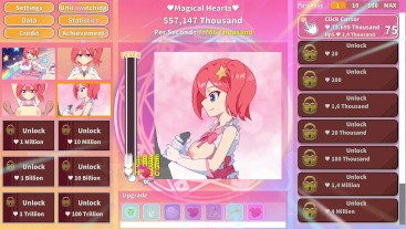 Волшебная девушка Кликер Страх сиськи со спермой в жопе и сливочным лицом