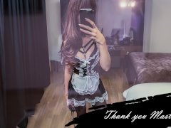 Teen Housemaid fantasy in the hotel As a young housemaid