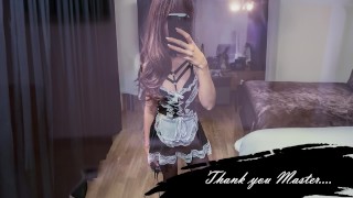 Teen Housemaid fantasy in the hotel As a young housemaid, I don't just clean the room