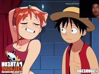 Nami tries to take Luffy's Treasure and Ends up getting Fucked and Filled with Semen Uncensored Hent