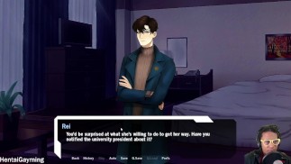 (Гей) Разоблачение в поезде! Стеклянный гроб #4 с хентай-геймингом