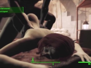 Grote Kont Weerstaan Temptation|Fallout 4 Mod Romantische Seks Animatie
