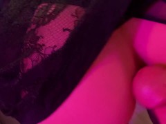 Blowjob and fucking in long gloves