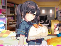 【#02 ミートイートガール 実況(体験版)】後輩爆乳J〇に手コキしてもらいぶっかけ顔射してしまい・・(爆乳J〇ハーレム モーションアニメノベルエロゲー nobel hentai game）