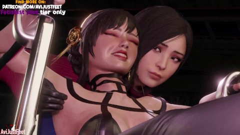 Yor Forger gekieteld door Ada Wong