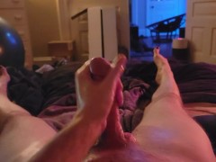Stroking My Slippery Slimy Cock and Cumming for You!!!