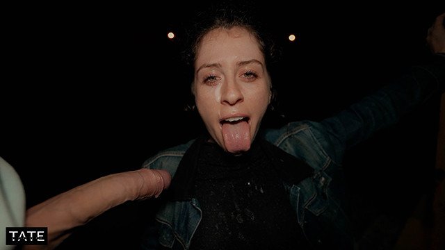 risky & huge facial after halloween party - little arden