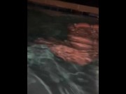 Preview 2 of Underwater blowjob in resort hot tub - Kel the Earthling