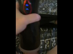 Fucking my male masturbator with my BWC! Sex toy! Wanking! Solo play! 😈🔥