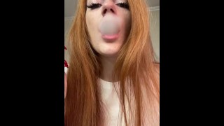 Smoking girl