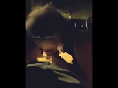 【車内フェラ】嬉しそうに超絶テクで抜きにかかる美女のバキュームフェラ - Screenshot 3 of 16 - フェラ