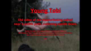 Young Tobi - Hanging around naked horny next to public path while fapping. Exhibitionist Tobi00815