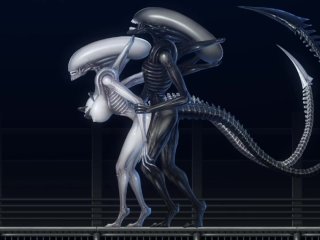 cartoon, alien porn game, xenomorph, alien quest eve