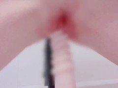 vol.25*.❤︎.❤︎ ツイストディルド ＆ ツブツブ真っ黒ディルドでトロットロ/////❤︎.❤︎.* 個人撮影 ガチイキ変態オナニー　潮吹き おもらし パイパン ドアップ 極太 拡張