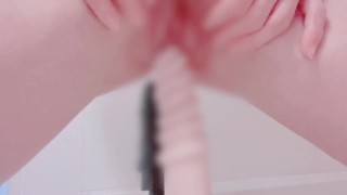 Japonés Asain Asiático Amateur Hentai Masturbación Orgasmos Juguetes Consolador Vibrador Boquiabierto Cream Escudero