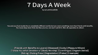 [M4F] 7 dagen per week - Erotische audio voor vrouwen