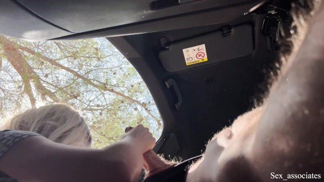 Public Dick Flash! a Naive Teen Caught me Jerking off in the Car on a Hiking Trail and Helped me out