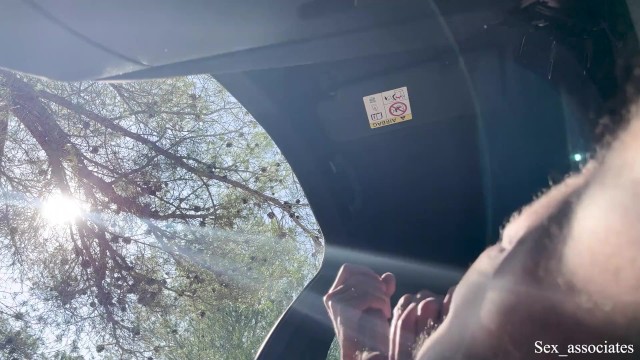 Public Dick Flash! a Naive Teen Caught me Jerking off in the Car on a Hiking Trail and Helped me out