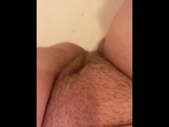 Fucking my pussy in the bathtub with a dildo