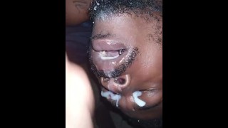 Extreme Facefuck By A Gay Man With A Large Black Dick