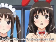 Preview 1 of Threesome with 2 Horny Girls on Clubhouse | Anime Hentai