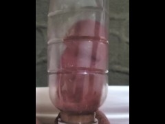 Cock Suction Stuck in a Plastic Juice Container Pt.1