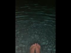 POV you’re standing over me when I dip my feet in the pool ASMR
