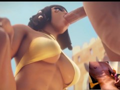 MASTURBATING TO OVERWACH VIDEO #2 - BIG COCK ASMR INTENSE ORGASM