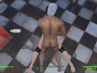 Agressive Redhead Roughly Fucked in Diner | Squirting Fallout 4 Mod Animation