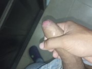 Preview 5 of masturbating at the door thinking about the neighbor