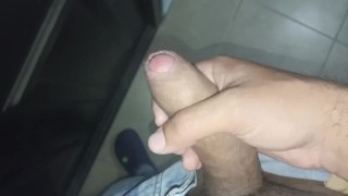 masturbating at the door thinking about the neighbor