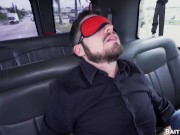 Preview 4 of BAITBUS - Alex Mecum Is Blindfolded Not Knowing He's Getting A Blowjob From Handsome Jack Winters