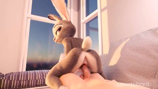 Judy pulando no seu pau