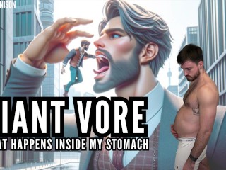 Giant Vore what happens inside my Stomach