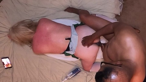 Part 2 - Ceiling Cam - Black Daddy Ken Fucks and Fists Candy Ass Sissy's Big White Ass Pussy