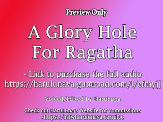 solo female, gloryhole creampie, glory hole, audio