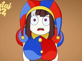POMNI GETS STUCK AND RECEIVES a CREAMPIE THE AMAZING DIGITAL CIRCUS
