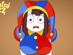 POMNI GETS STUCK AND RECEIVES A CREAMPIE THE AMAZING DIGITAL CIRCUS