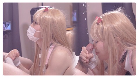 【NIKKE】✨Sexy Viper Cosplayer Handjob Bukkake cumshot, Asian Hentai Crossdresser cosplay shemale 9