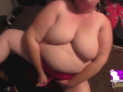 Preview 5 of BBW Kelly Queen Uses her favorite Pink Vibrator on her own pussy!