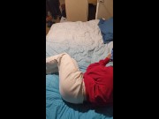 Preview 6 of MY MOTHER-IN-LAW LOWERS HER PANTS TO SHOW ME HER ASS IN HER DAUGHTER'S BED