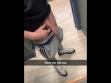Fit chavvy Twink teases his Snapchat friends whilst bored in the pub