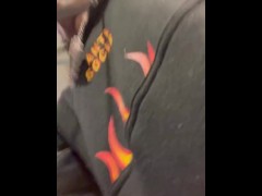 Teen almost  get Caught busting a big nut in the public bathroom FOLLOW MY IG -_YEAHITZRELL