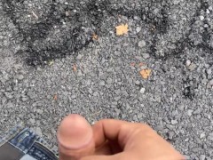 Public Urination  peeing pissing Brian tries to spell his name B-R-I-