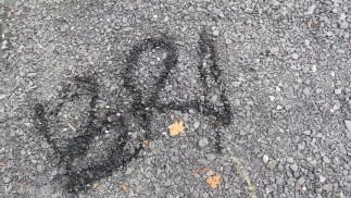 Public Urination  peeing pissing Brian tries to spell his name B-R-I-