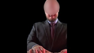 Vertical Video A Man In A Suit Catches A Female Point Of View Masturbating FPOV Sexual Fantasy