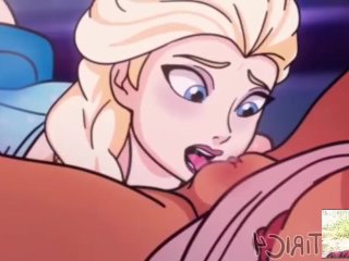 Frozen Elsa x Honeymaren Fazem Sexo Hentai Sem Censura