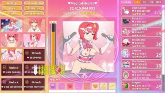 Magical Girl Clicker One girl and three guys